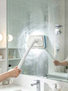 Bathroom Brush With Detachable Long Handle And Replaceable Sponge Head, Deep Clean Floors, Walls, Tiles, Bathtub, Windows, Perfect Christmas Gift For Home - Upgraded Version - View 6