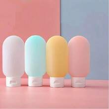 1 Buah Set Botol Perlengkapan Mandi Perjalanan, Wadah Kosmetik Portabel Isi Ulang, Botol Semprot Sampo, Losion, Toner Warna Pink untuk Perjalanan, Liburan & Penggunaan Sehari-hari - MultiWarna - View 2