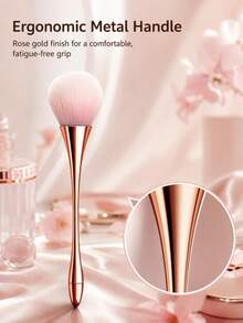 Portable Gold Mini Powder Brush Set, Including Foundation Brush, Concealer Brush, Blush Brush, Contour Brush, Bronzer Brush, Powder Brush,Giveaways - Gold - View 7