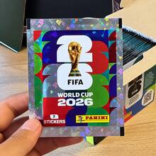 FIFA صندوق بانيني 2026 كأس العالم، 7 ملصقات في كل عبوة، بطاقات كرة قدم مرخصة رسمياً، مناسبة لعشاق كرة القدم - متعدد الألوان - مشاهدة 6