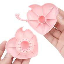 Heart-Shaped Tape Dispenser, Cute Portable Tape Cutter, Compact Invisible Tape Holder, Creative Stationery DIY Crafts, School Desk And Office Desktop Decor, Includes 1 Roll Of Tape - Multi-color - View 6