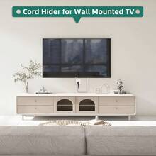 1 Roll 98.4-Inch Floor Cord Raceway, Anti-Trip Bare Wire, Concealed Soft Cable Channel, Decorative Wire Protector Strip, Suitable For Desktop, Wall, And Floor Installation - Surface-mounted Cable Trunking - View 7