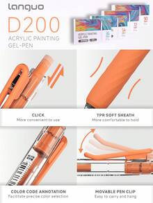 Gift Box Set Clickable Neutral Pens, 36/54/72/90/144 Colors, Bullet Journaling Pens, Suitable For Handwriting, Sketching, Doodling, Card Making And DIY Crafts - Gift Box Press-action Planner Pen - View 7