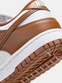 Nike Women's DUNK Retro Sneakers, Casual Shoes - White Brown - View 10