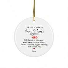 1PC Aunt And Niece Decorative Ornament | Best Aunt Gift, Aunt Mother's Day Gift, Christmas Gift, Acrylic Hanging Decoration - A - View 4