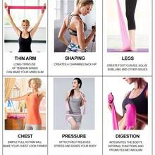 Unisex Resistance Bands, Suitable For Strength Training, Yoga, Pilates, Stretching Exercises And Home Fitness, Multiple Intensity Levels Available - Multicolor - View 3