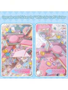 1 buah Buku Stiker Lanskap Mikro 3D, Stiker Scrapbook Kreatif Buatan Tangan untuk Membuat Adegan DIY, Dilengkapi dengan Pinset, Cocok untuk Scrapbooking, Dekorasi Perencana, Pembuatan Adegan DIY di Meja, Hadiah Luar Biasa untuk Pecinta Kerajinan Tangan - MultiWarna - View 6