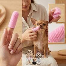 2Pcs/1pc Pet Finger Toothbrush For Dogs And Cats – Soft Silicone Dental Finger Sleeve, Gentle Oral Cleaning Brush For Plaque & Tartar Removal, Reusable Pet Teeth Care Tool - Multicolor - View 7