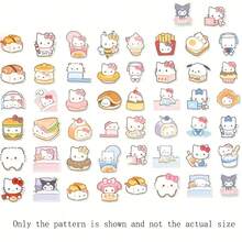 SANRIO 50pcs Cartoon Stickers, Multiple Cute Designs Suitable For Laptop, Skateboard, Bicycle, Guitar, Luggage, Perfect Party Favors And Holiday Gifts - Multicolor - View 8