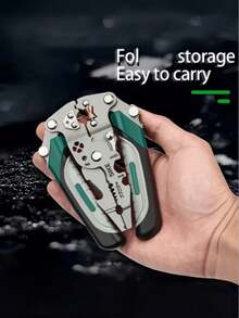 1pc Foldable Wire Stripper, High Carbon Steel Material, Suitable For Electrical Wiring, Home Wiring, Outdoor Emergency, Home Repair, Ideal Choice For Electricians And Repair Professionals - Foldable Wire Strippers - View 3