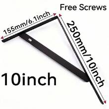 1PC 4PCS 20PCS Black Triangle Bracket 10inch 12inch Suitable For Kitchen, Living Room, Bedroom, Etc., Supports Tripod, Thickened Material - B - View 4