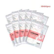100/200/500/1000pcs Disposable Plastic Face Mask Cover, Neck Mask Sticker, Transparent Mask Packaging Paper For Moisture-Retaining Face Masks, Suitable For Home And Salon - Multicolor - View 10