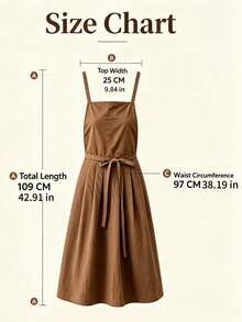 1pc Solid Color Long Apron For Women, With Shoulder Straps And Waist Tie, Hidden Pockets, Suitable For Home Cooking, Chef, Barista, Florist, Painter And More, Durable And Reusable - Multicolor - View 4