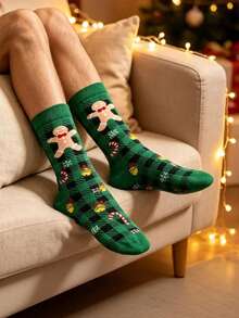 2/10‑Pair Men's Christmas Mid‑Calf Socks, Soft, Breathable, Fun And Personalized Holiday Style, Suitable For Christmas Parties And Festive Occasions - Multicolor - View 2