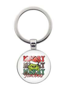 The Grinch Christmas Pendant Car Keychain Wholesale, Hot-Selling Cross-Border Accessory Gift - Multicolor - View 9