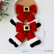 The Grinch Cross-Border New Christmas Tree Red & White Bow Ornament, Christmas Gift Scene Decoration Prop - Multicolor - View 11