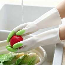 1/3 Buah Sarung Tangan Pembersih Rumah Tangga dengan Manset Panjang, Sarung Tangan Cuci Piring dan Cucian yang Dapat Digunakan Kembali untuk Dapur dan Kamar Mandi - Versi yang ditingkatkan - View 5