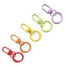 8/20/30pcs Gesper Pintu, Gesper Pegas, Gantungan Kunci, Liontin, Cincin Warna-warni Kreatif, Tas, Aksesoris (Warna Acak) dengan Lapisan Pernis Warna Macaron Baru - Beraneka warna - View 3