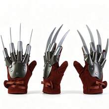 asmodee Halloween Wolverine Gloves Cosplay Movie Prop Claw Hand Gloves For Costume Party Performance - Multi-color - View 3