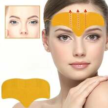 Forehead And Face Combination Set, Forehead Patch, Face Lifting Patch, Smile Patch, Facial Beauty Tool - Yellow - View 3