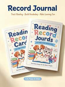 Children's Fun Learning Notebook, Reading Tracker, Vocabulary Record Notebook, Reading Tracking Memo Pad, Used For Reviewing After-Class Questions And Key Content, Back To School Supplies, Teacher Classroom Reward A5 Notebook, Holiday Learning Gift - Multicolor - View 8