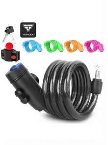 TOSUOD Mountain Bike Lock Chain, Bicycle Combination Lock, Portable Bicycle Anti-Theft Lock Chain Accessory, Zinc Alloy Material, Total Length 39.37 Inches, Suitable For Bicycles And Doors, Not Suitable For Motorcycles - Multicolor - View 1