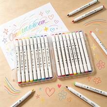 18/24/36 Colors Dual-Tip Multi-Purpose Acrylic Markers, Smooth Flow, Vibrant Colors, Quick-Drying, Suitable For Students, Children Painting, DIY, Greeting Cards, Holiday Gifts, Doodling, Coloring, Anime Design, Oil-Based Markers - Multicolor - View 8