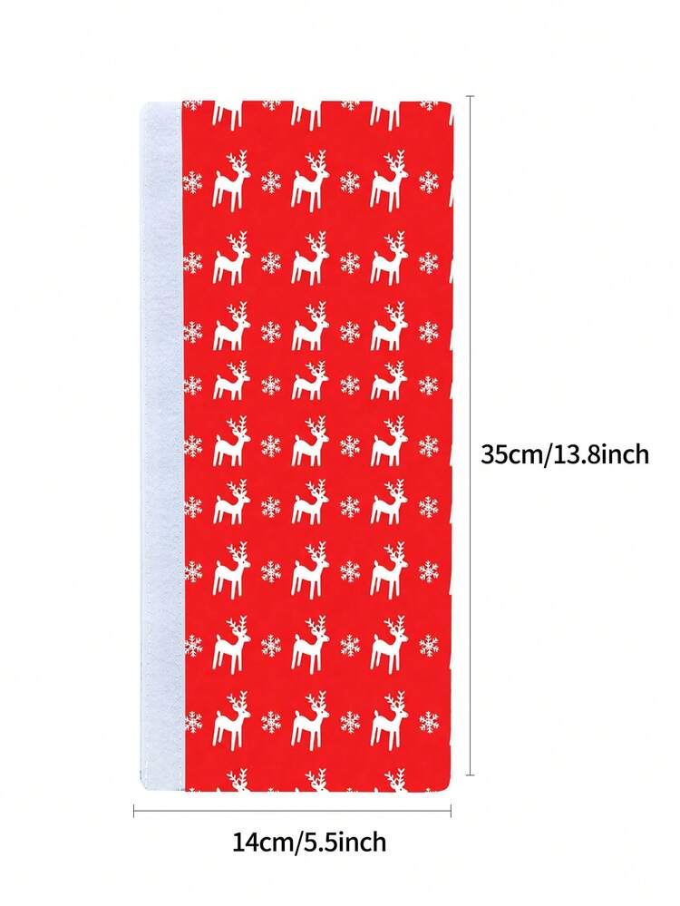 2pcs Christmas Refrigerator Door Handle Protector, Oven Handle Protector, Ultrasonic Embossed Pattern Door Handle Protector - View 4