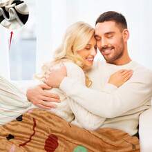 Christmas Plush Blanket Gingerbread Man Design Flannel Throw, Soft And Comfortable, Suitable For Christmas Holiday Home Chair Sofa Bed - Multicolor - View 6