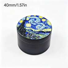 New Oil Painting Cartoon Style Grinder - Compact Travel Grinding Device, Suitable For Women And Men As Birthday/Valentine's Day Gift, Travel Accessory, Fun Aesthetic Style, Durable Construction, Great Gift Choice - View 10
