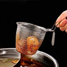 Stainless Steel Hot Pot Strainer Skimmer With Hook, Kitchen Meat Sieve For Shabu Shabu, Pork Brain, Noodles And Filtering - New Mesh Filter - View 9