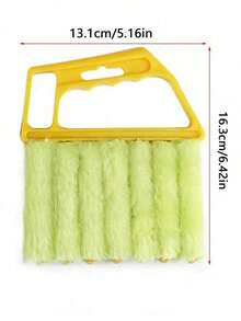 1/2 pcs Sikat Pembersih Tirai Gantung Genggam, Alat Pembersih Jendela dan Kisi-kisi dari Mikrofiber yang Dapat Digunakan Kembali, Sikat Penghilang Debu yang Dapat Dicuci untuk Tirai Jendela, Ventilasi AC, dan Pembersihan Celah Rumah Tangga - Beraneka warna - View 4