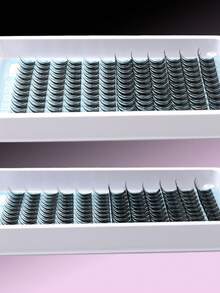 144 Clusters Anime Style False Eyelashes, False Eyelashes, Eyelashes, Partial False Eyelashes, Partial Eyelashes, Suitable For Beginners And Reusable, 10-16mm Single Cluster False Eyelashes - D - View 4