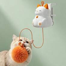 Cat Toy Interactive Teaser Ball Smart Electric Cat Toy Interactive Game Fun Cat Exercise Toy Automatic Fast Interaction Teaser Ball Smart Interactive Automatic Retractable Teaser Ball Self-Entertainment Smart Lifting Teaser Ball Cat Toy - View 3