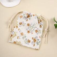 Double Layer Drawstring Diaper Storage Bag Printed Fabric Baby Comfort Blanket Storage Bag Hanging Bag Portable - Multicolor - View 22