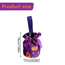 Halloween Candy Gift Bag -1/3 Reusable Fabric Candy Bags With Drawstrings And Handles - Perfect For Halloween Candy Requests, Party Gifts, And Children's Gifts - Multicolor - View 7
