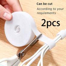 2PCS 6 Colors Available, 5-Meter Self-Adhesive Ties, Cuttable Strong Adhesive Organizers, Household Data And Wire Storage Fixing Straps - 2PCS/5M - View 16