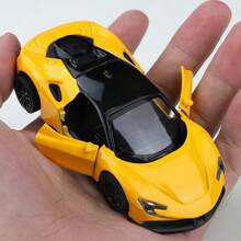 1pc (Bagged) Zinc Alloy Sports Car Toy, High-Quality Alloy Casting, Spring Function, Children's Toy, Suitable For Boys Over 3 Years Old, Gift - Multicolor - View 11