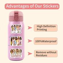 120PCS Katseye Stickers Aesthetics Stickers For Scrapbooking, Diary, Laptop, Bumper, Skateboard, Water Bottle, Computer, Hard Hat, Car Stickers And Decals - Winter Sale - View 10