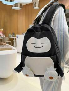 asmodee Snorlax Pokemon Cute Plush Backpack 3D Cartoon Character School Bag Large Capacity Soft Daily Backpack Adjustable Shoulder Straps Travel Backpack Suitable As Gift For Boys Girls/Teenagers - Multi-color - View 12