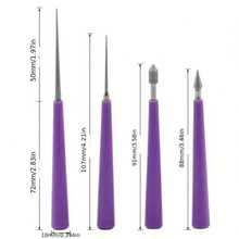 4pcs Diamond Tapered Hole Enlargers, 4pcs DIY Jewelry Making Bead Hole Expansion Tools - A - View 3
