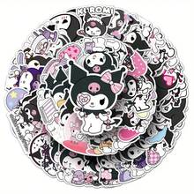 SANRIO 100pcs Cute Cartoon Personalized Cool Dark Style Planner Notebook Memo Stickers, Birthday Party Gift Decoration Small Stickers - Multicolor - View 4