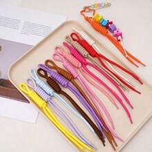 1-100pcs Colorful Dopamine Braided Polyester Handmade Rope, DIY Bag, Phone Chain, Jewelry Pendant Fashion Accessories - Multicolor - View 4
