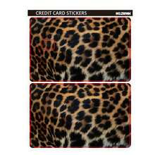 4pcs Leopard Print Credit Card Stickers, Credit Card Protector, Bubble-Free Ultra-Thin Credit Card Stickers, Waterproof Vinyl Protective Stickers, Suitable For Keys, Transportation, Debit Cards, Credit Cards, Back To School, School Supplies - Multiple Styles - View 5