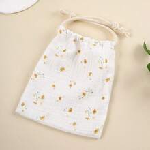 Double Layer Drawstring Diaper Storage Bag Printed Fabric Baby Comfort Blanket Storage Bag Hanging Bag Portable - Multicolor - View 20