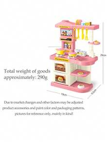 3-6 Years Old Children's Home Kitchen Toys, Suitable For Girls And Boys, Realistic Food And Accessories, Kitchen Toy Set, Including Pots And Cookware Toys, Kitchen Toys, Kitchen Games, Children's Kitchen, Children's Cooking Toys, Including Pots, Bowls And Frying Pans (Random Color) - Multicolor - View 4