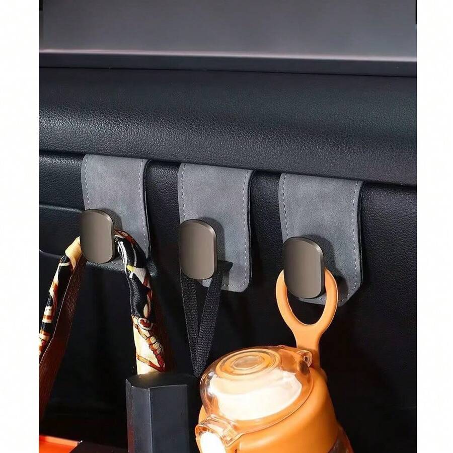 PU Leather Seat Storage Hook, Suitable For Car SUV Truck, Hidden Hook Design, Strong Load-Bearing Capacity!
