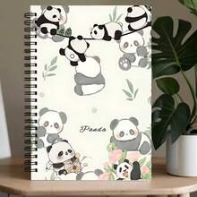 2D Cute Panda Theme & Bamboo Pattern A5 Spiral Notebook, Suitable For Office & Classroom Notes, Professional Meeting Memo, Diary Planner, Creative Holiday Gift For Professionals, Design Daily Journal, Classroom Notes, Office Memo, Portable Writing Notebook, Suitable For Professionals, Students & Office Use - Perfect Gift Choice, Artistic Cover Design, Study Formula Record, Subject Learning Record Notebook - 1 Pack (50 Sheets, 100 Pages) - View 10