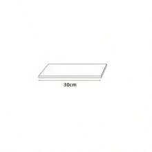 Single-Tier Wall Shelf, Creative Wall Storage Rack, Living Room Background Wall Decor, Wall-Mounted Shelf - White - View 10