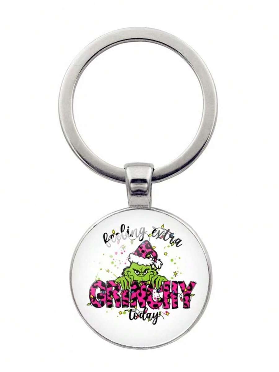 The Grinch Christmas Pendant Car Keychain Wholesale, Hot-Selling Cross-Border Accessory Gift - Multicolor - View 1